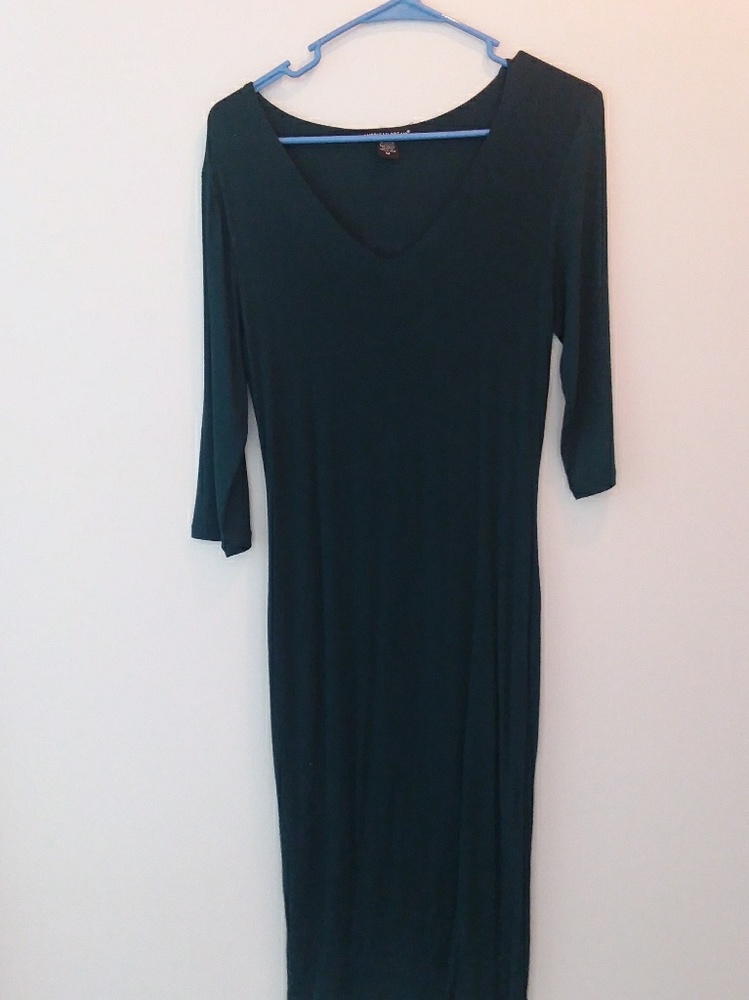 AMERICAN DREAM Hunter green tight fit dress